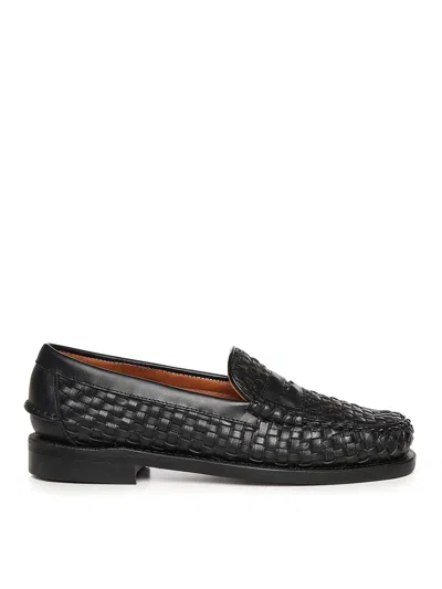 Sebago Otis Leather Loafers In Black