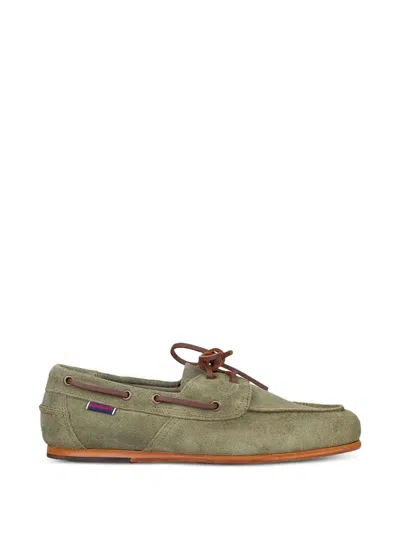 Sebago Owen Lace-up Loafers In Green
