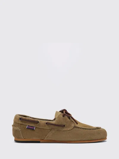 Sebago Owen Suede Boat Shoe Loafers With Leather Sole In Brown