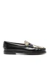 Sebago Dan Vamp Wild Loafers With Animal Print In Brown