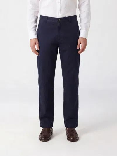 Sebago Pants Men Color Blue In Animal Print