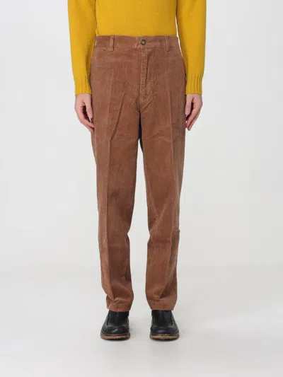 Sebago Pants Men Color Tobacco In Brown
