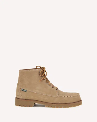 Sebago Parker Leather Boots In Animal Print