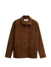 Sebago Patch-pocket Buttoned Leather Jacket In Brown