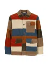 Sebago Patchwork Corduroy Jacket In Brown