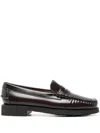 Sebago Penny-slot Leather Loafers In Red