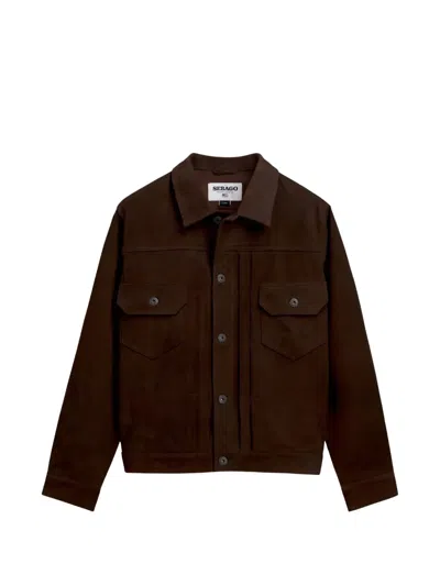 Sebago Pineland Suede Panelled Jacket In Brown