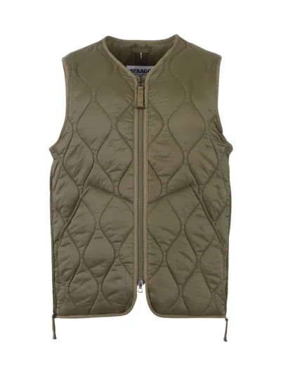 Sebago Plymouth Quilted Gilet In Green