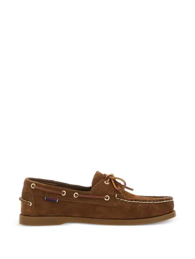 Sebago Portland Artisan Boat Shoes In Brown