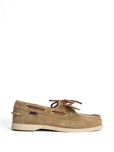 Sebago Portland Artisan Boat Shoes In Brown