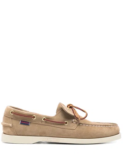 Sebago Portland Artisan Boat Shoes In Neutrals