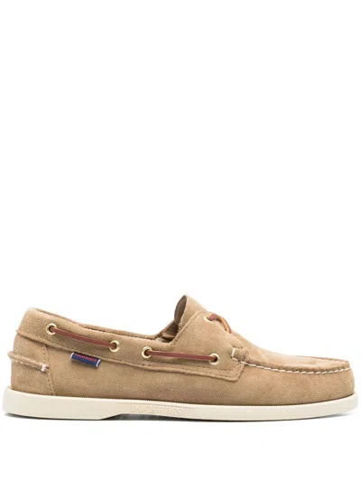 Sebago Portland Artisan Ox Suede Boat Shoe In Neutral