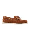 Sebago Handcrafted Suede Boat Shoes In Castagna