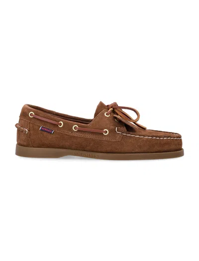 Sebago Portland Artisan Moccasin Style Loafers In Brown