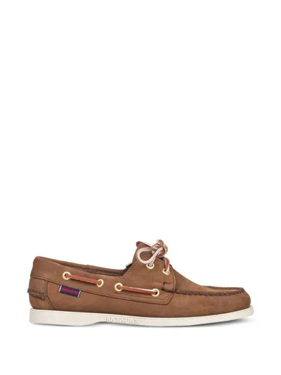 Sebago Portland Boat Shoes In Brown