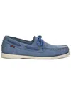 Sebago Calf Suede Classic Boat Shoes In Blue