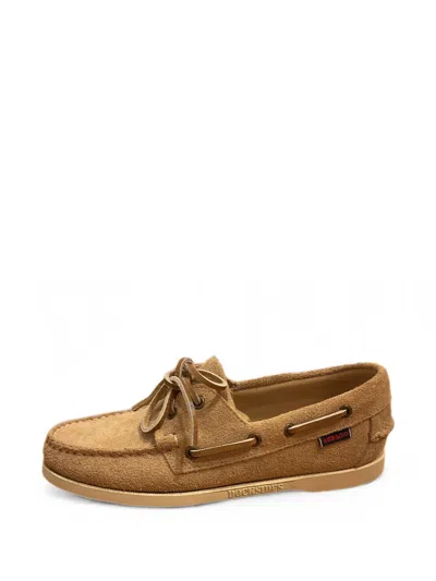 Sebago Portland Flesh Out Boat Shoes In Brown