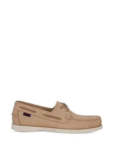 Sebago Portland Flesh Out Boat Shoes In Neutral