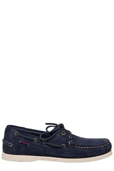 Sebago Docksides Portland Crazy Loafers In Blue