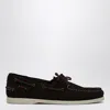 Sebago Portland Flesh Out Loafer Brown In Suede In Brown