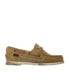 Sebago Suede Loafers With Rubber Sole And Studded Detailing