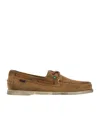 Sebago Suede Stitch Detailing Rubber Sole Loafers In Brown