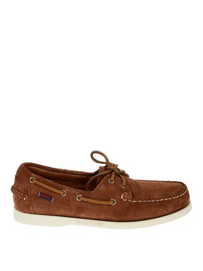 Sebago Portland Flesh Out Loafers In Brown