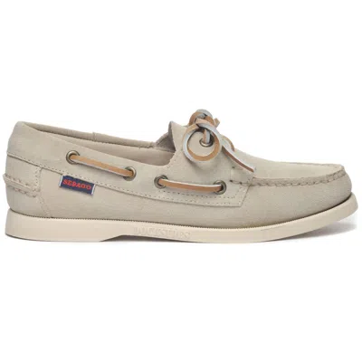 Sebago Portland Flesh Out Woman In Brown Taupe