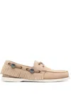 Sebago Portland Fringed Suede Loafers In Neutrals