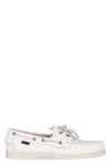 Sebago Portland Loafers In White Leather