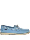 Sebago Portland Leather Boat Shoes In Blue