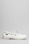 Sebago Portland Loafers In White Leather