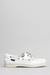 Sebago Slip-on Shoes With Rubber Sole And Metal Eyelets