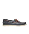 Sebago Portland Martellato Lace-up Loafers In Black