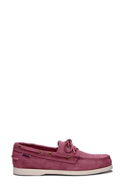 Sebago Boat-style Suede Loafers In Rose Cupcake