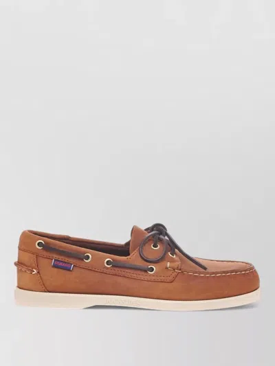 Sebago Portland Texas Boat Shoes Contrast Stitching In Multi