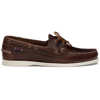 Pre-owned Sebago Portland Waxed Shoe In Brown