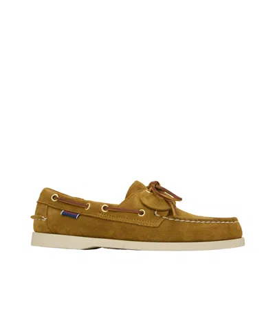Sebago Quilted Loafers In Brown