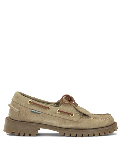 Sebago "ranger Artisan" Lace-up Loafers In Green