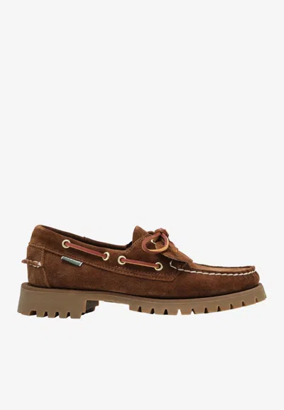 Sebago Ranger Artisan Ox Suede Boat Loafers In Brown