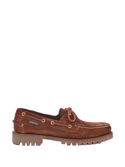 Sebago Ranger Lug-sole Suede Boat Shoes In Brown