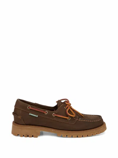 Sebago Ranger Muddy Lug-sole Loafers In Brown