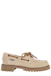 Sebago Ranger Suede Moccasin With Rugged Sole In Neutral