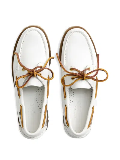 Sebago Ranger Tale Moccasin Loafers In White