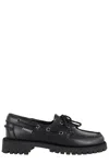 Sebago Black Ranger Moc Soft Loafers In Black