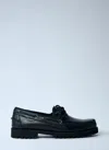 Sebago Ranger Waxy Boat Shoes In Black