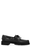Sebago Black Ranger Moc Soft Loafers In Black