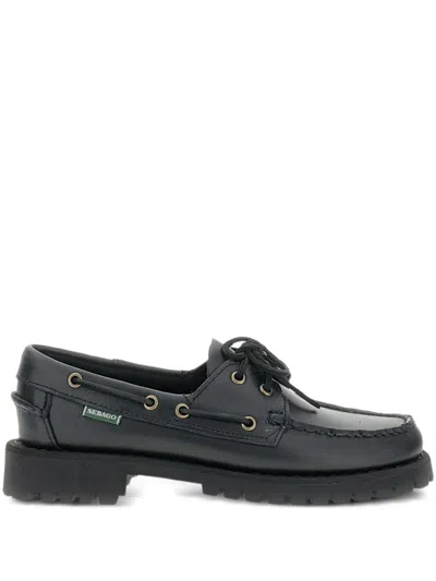 Sebago Ranger Waxy Woman Shoes In Black
