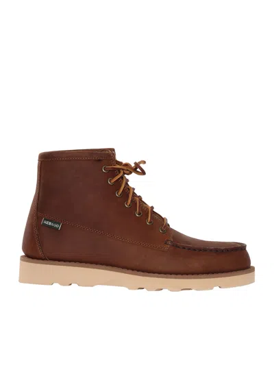 Sebago Moccasin Tala Mid Crazy Horse In Red