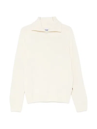 Sebago Ribbed-knit High-neck Sweater In Neutral